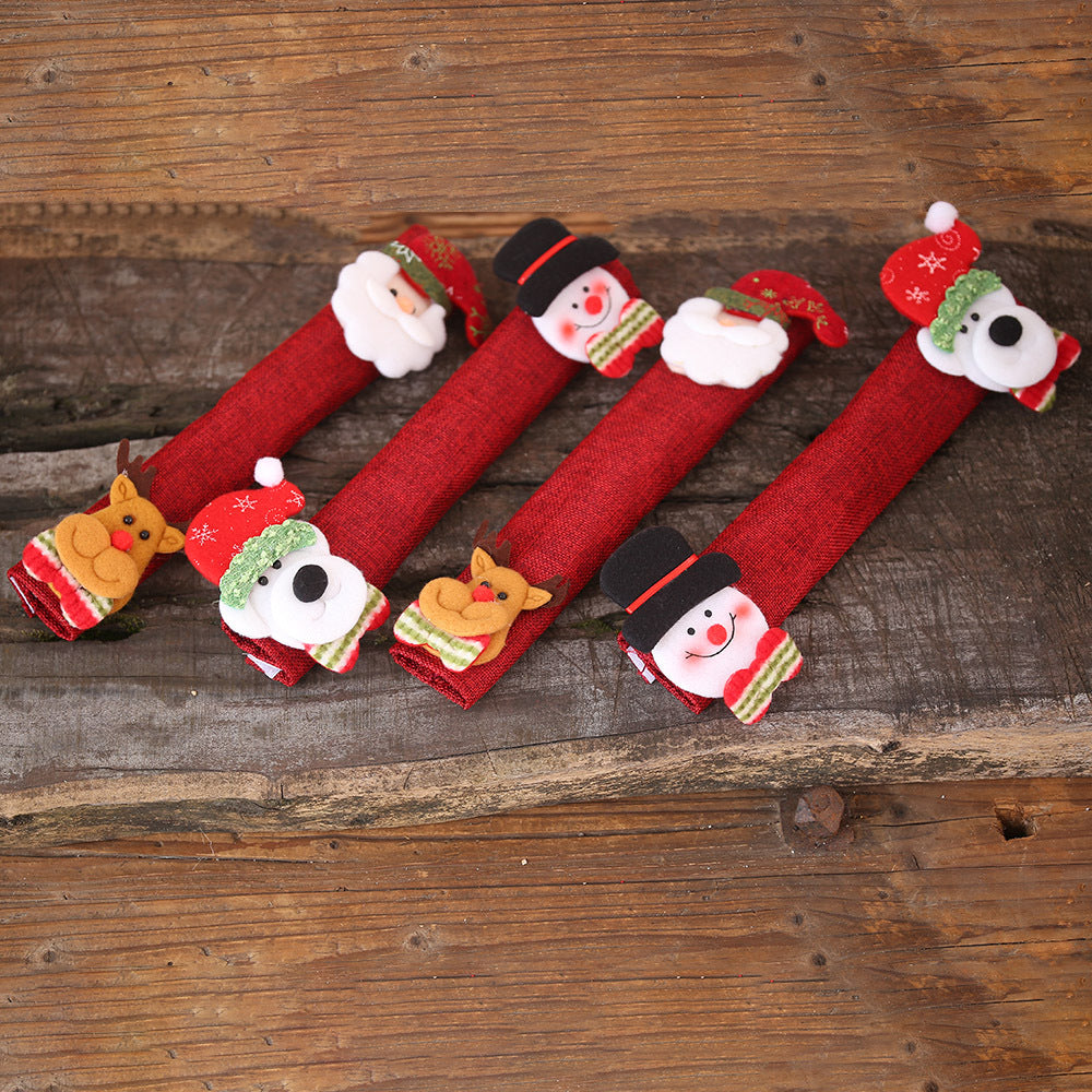 Wholesale Christmas Decorations Microwave Oven, Gloves, Linen, Refrigerator, Gloves, Oven, Protective Cover
